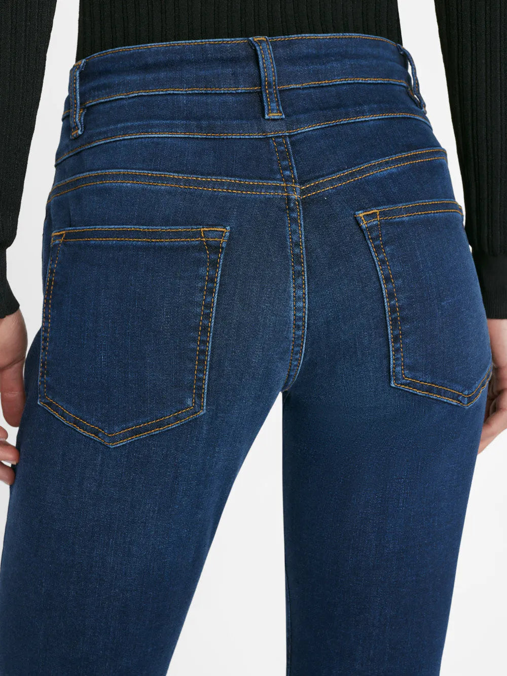 DOUBLE WAIST BAND HIGH FLARE JEANS
