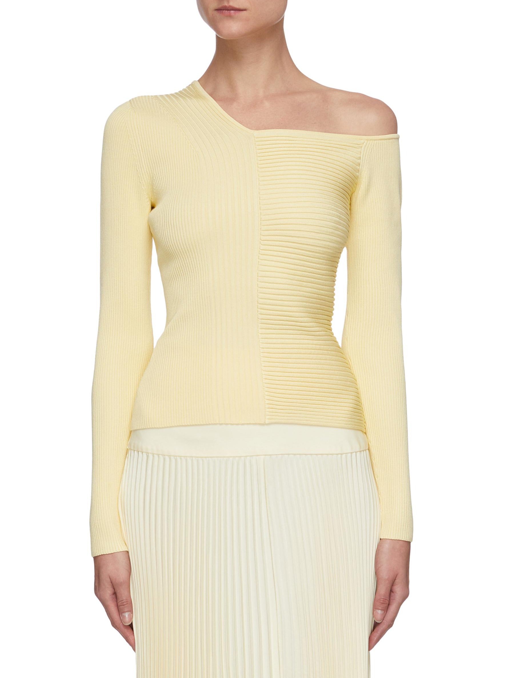 PALE YELLOW CHARLIE CUTOUT TOP