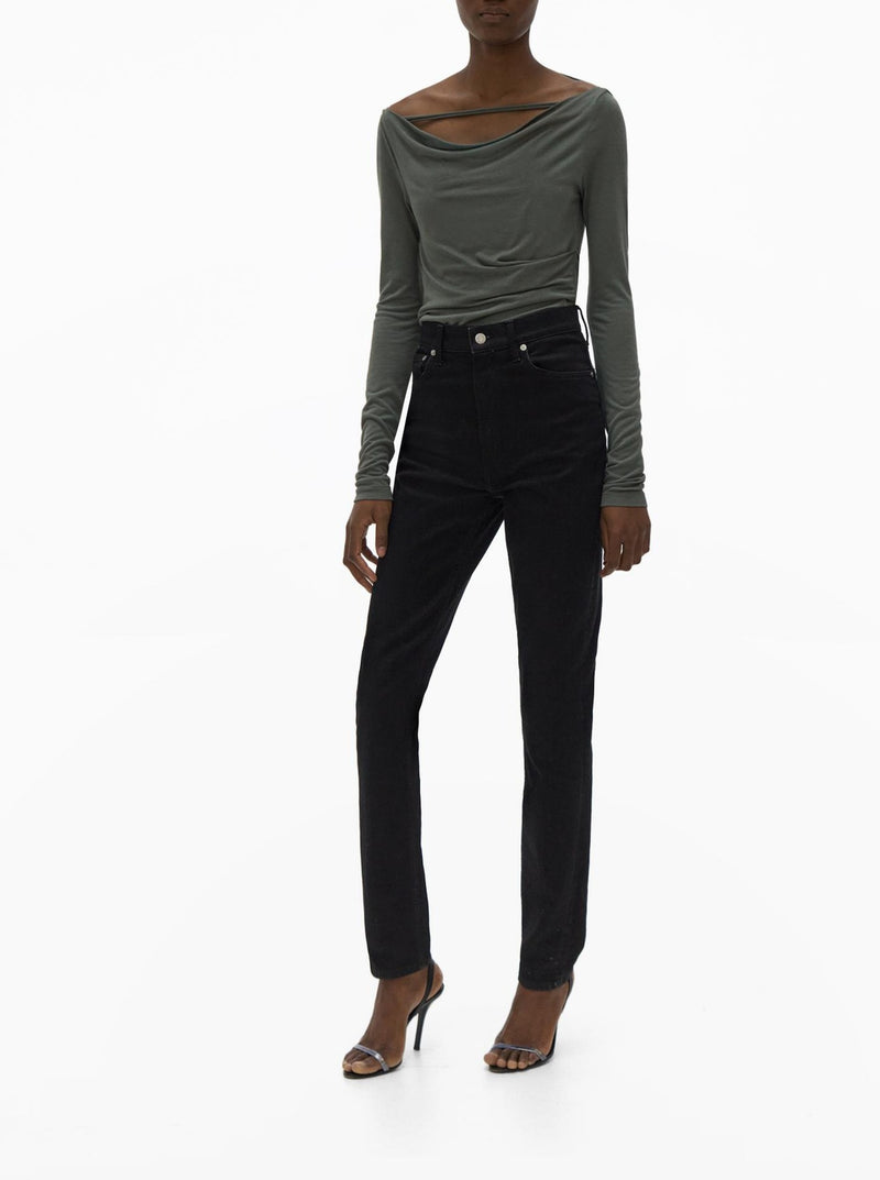 FOG RUCHED LONG-SLEEVE TOP