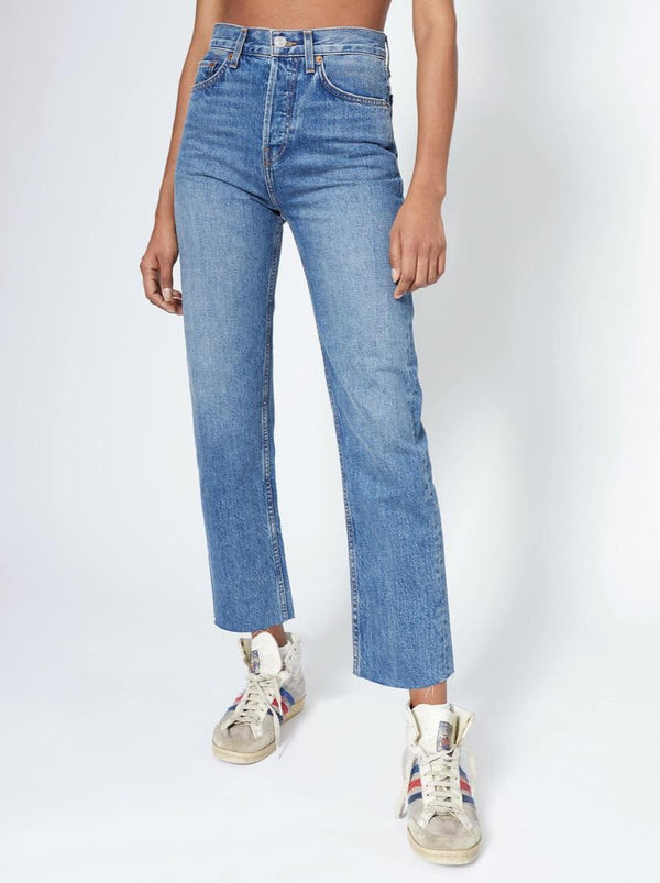 MED VAIN 70S STOVE PIPE JEANS