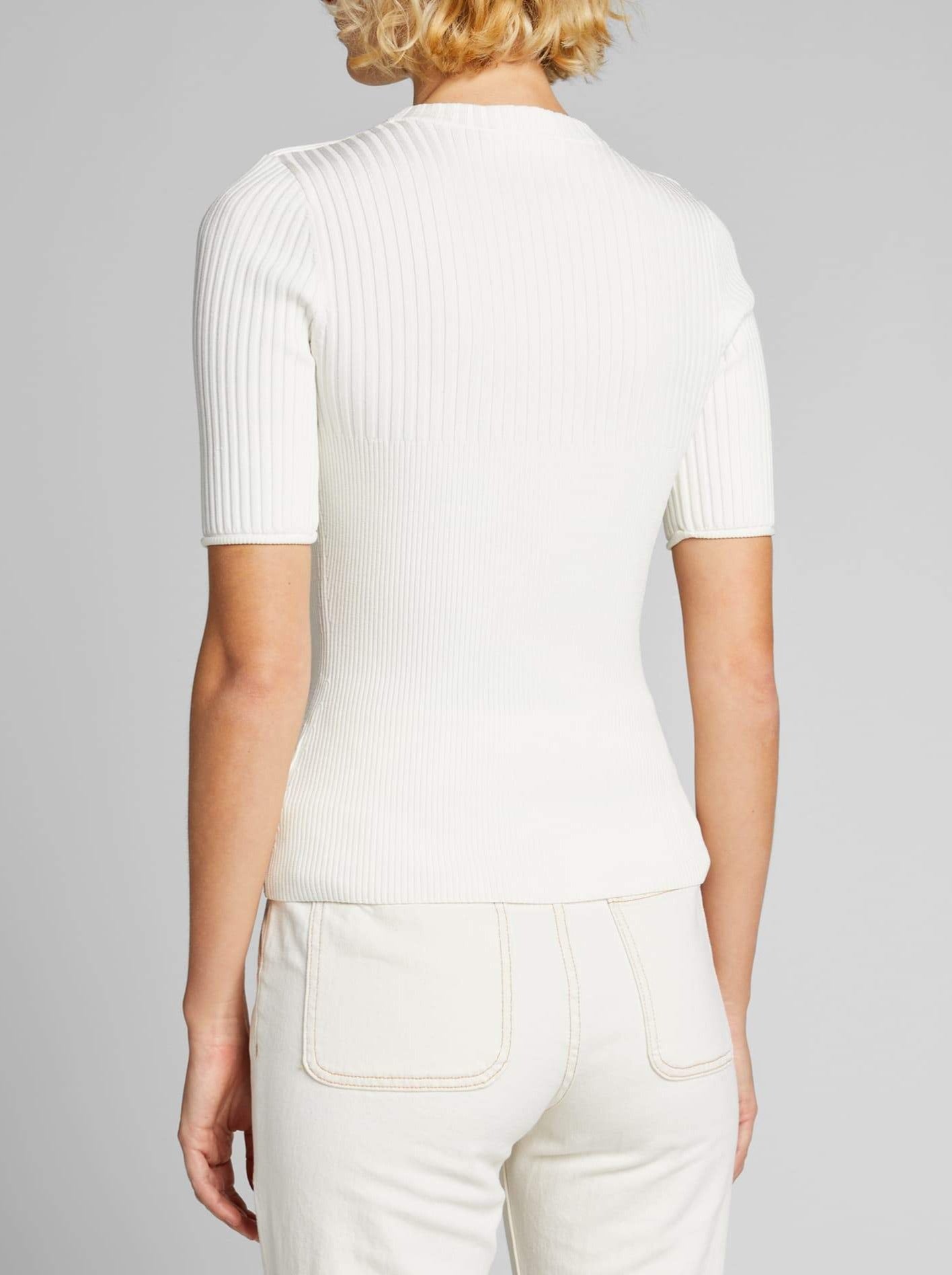 WHITE KEIRA COMPACT CUT OUT TOP