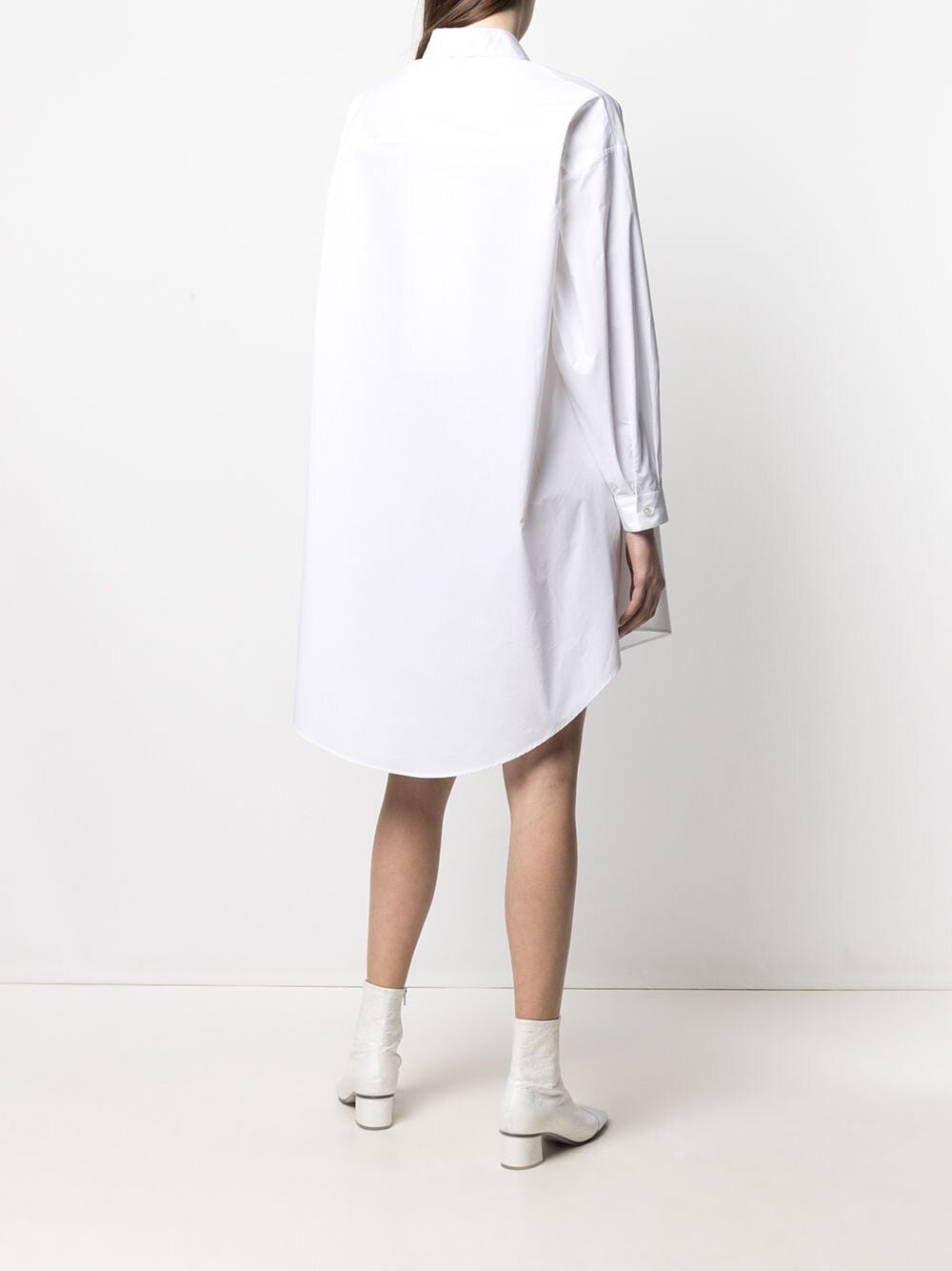 WHITE ARCHIVE PRINT SHIRT DRESS