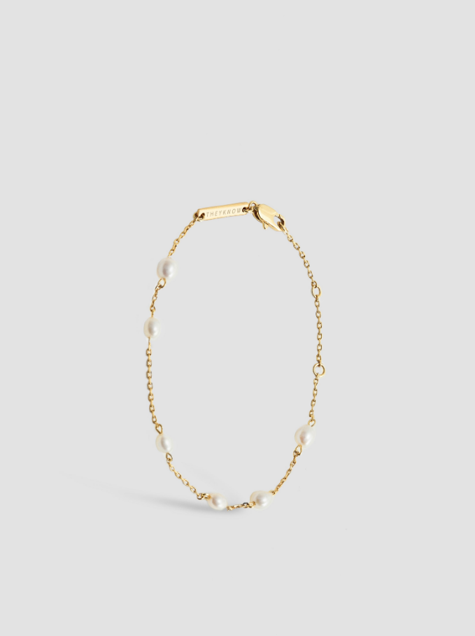 GOLD SMALL PEARLS BRACELATE