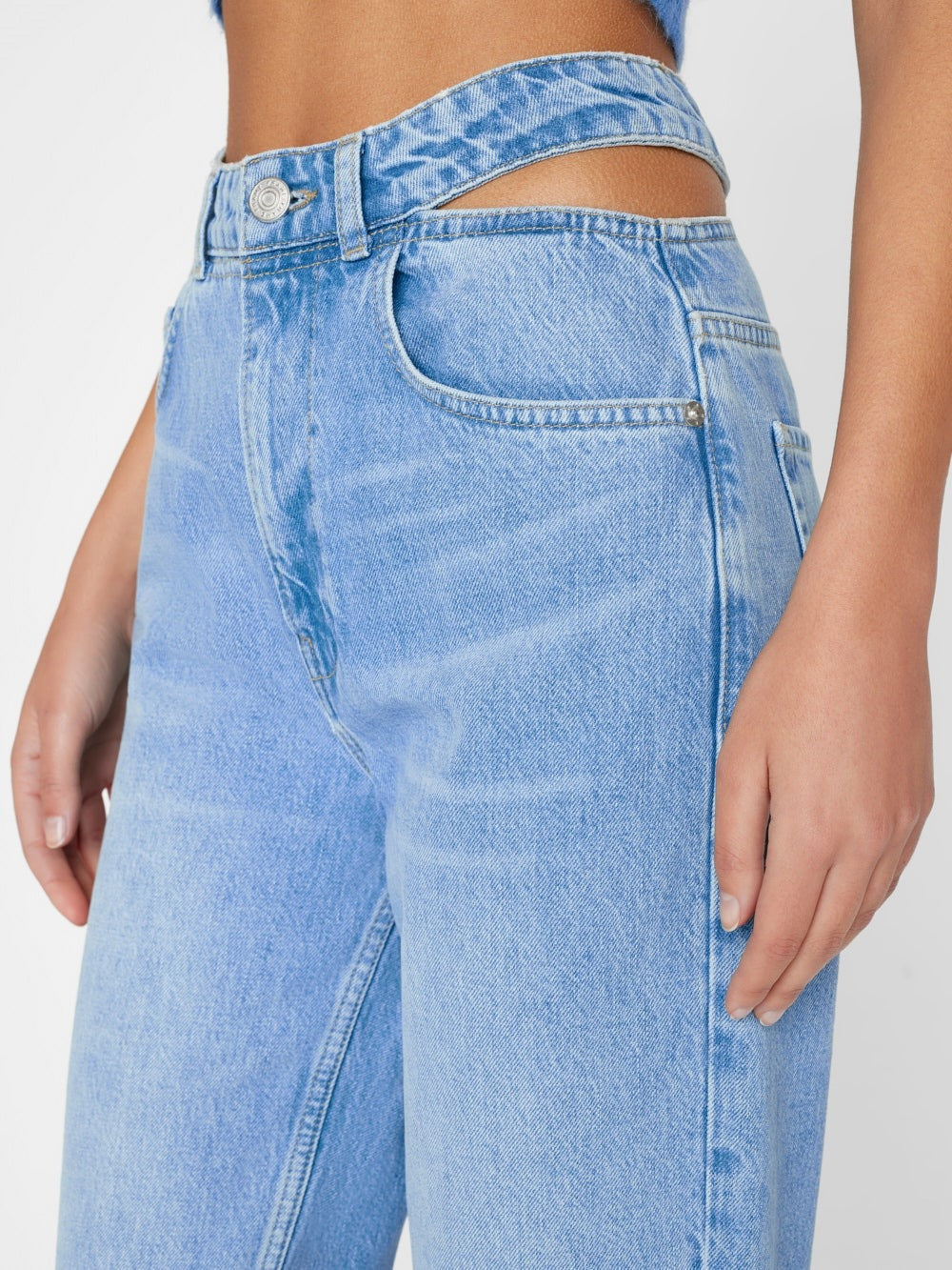 ZONA LE HIGH N TIGHT CUT OUT JEANS