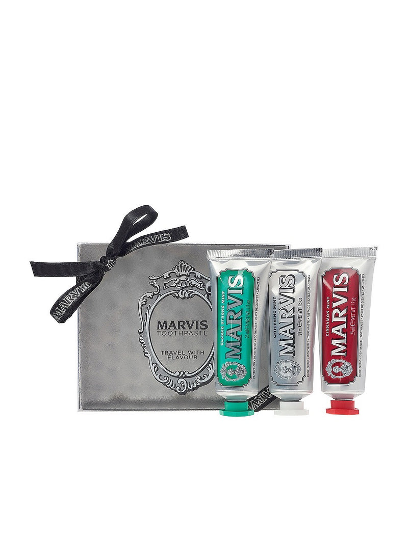 MARVIS Travel Flavour Toothpaste Trio 3 X 25ML