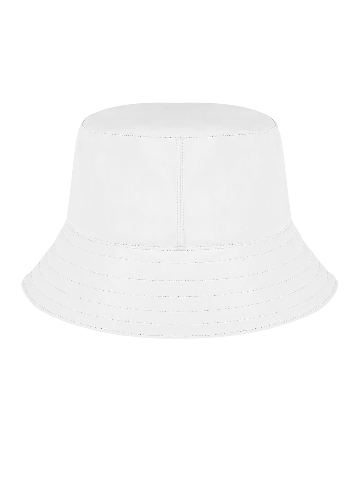 WHITE BUCKET HAT