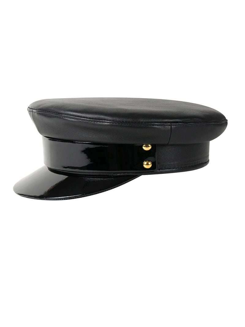 BLACK OFFICER HAT