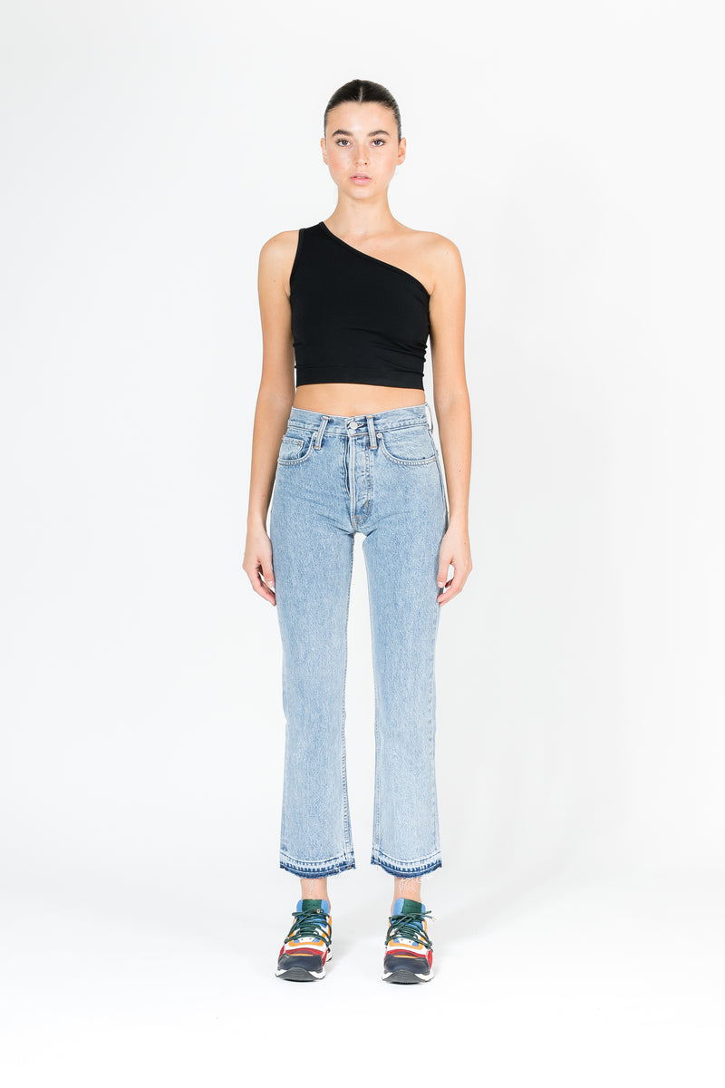 NEW AUTHENTIC CROP STRAIGHT JEAN