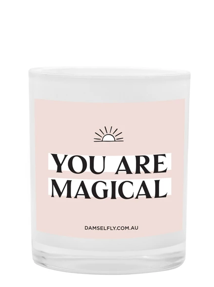 LRG CANDLE "You're Magical"