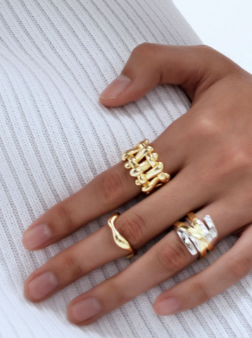 GOLD WEAVE RING 301