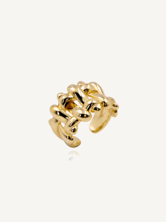 GOLD WEAVE RING 301