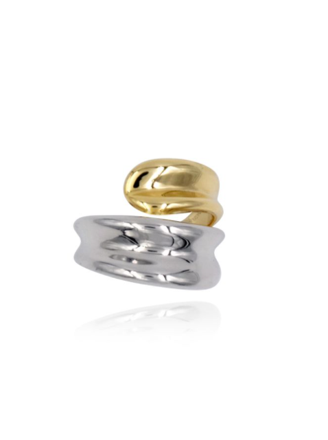GOLD AND SILVER TWINE RING 308
