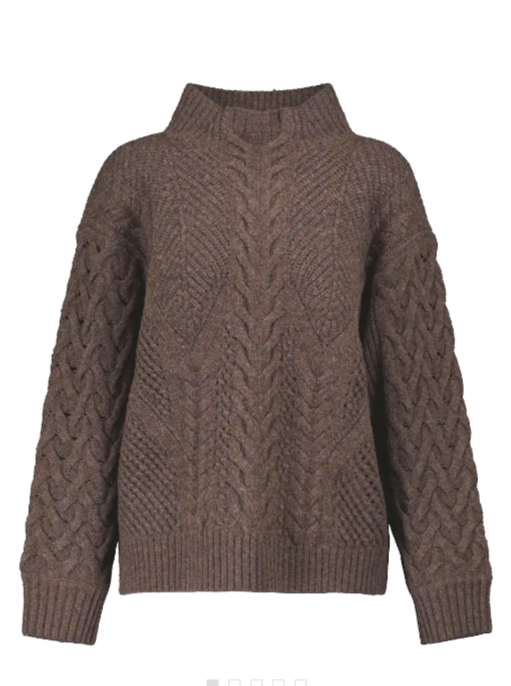 CHOCLATE BRYNLEE WOOL BLEND SWEATER