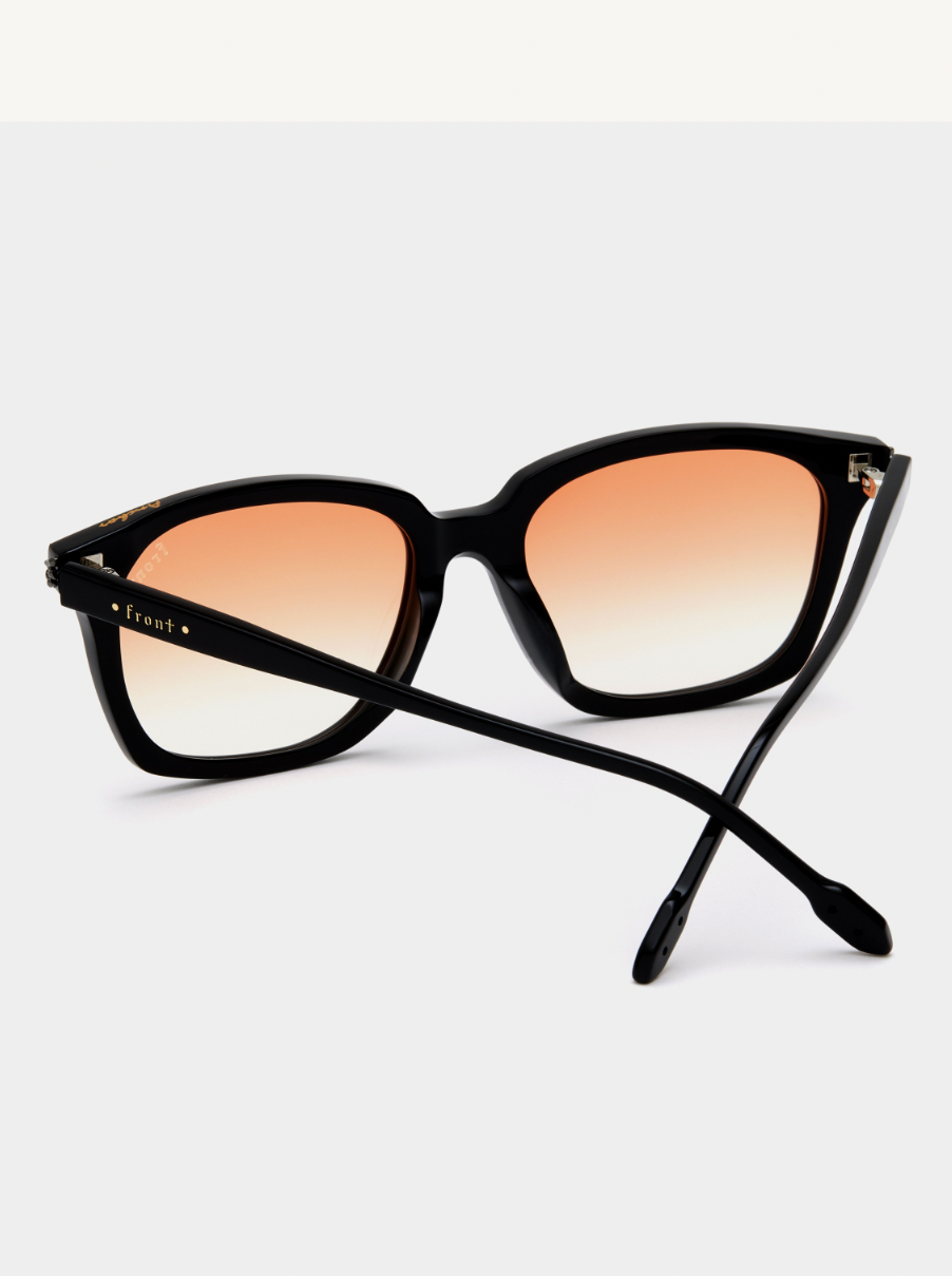 FRONT Anchor SUNGLASSES - BROWN CLEAR