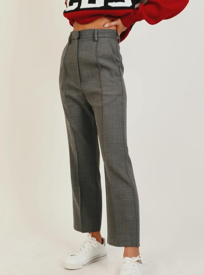 GREY TAILORED TROUSERS