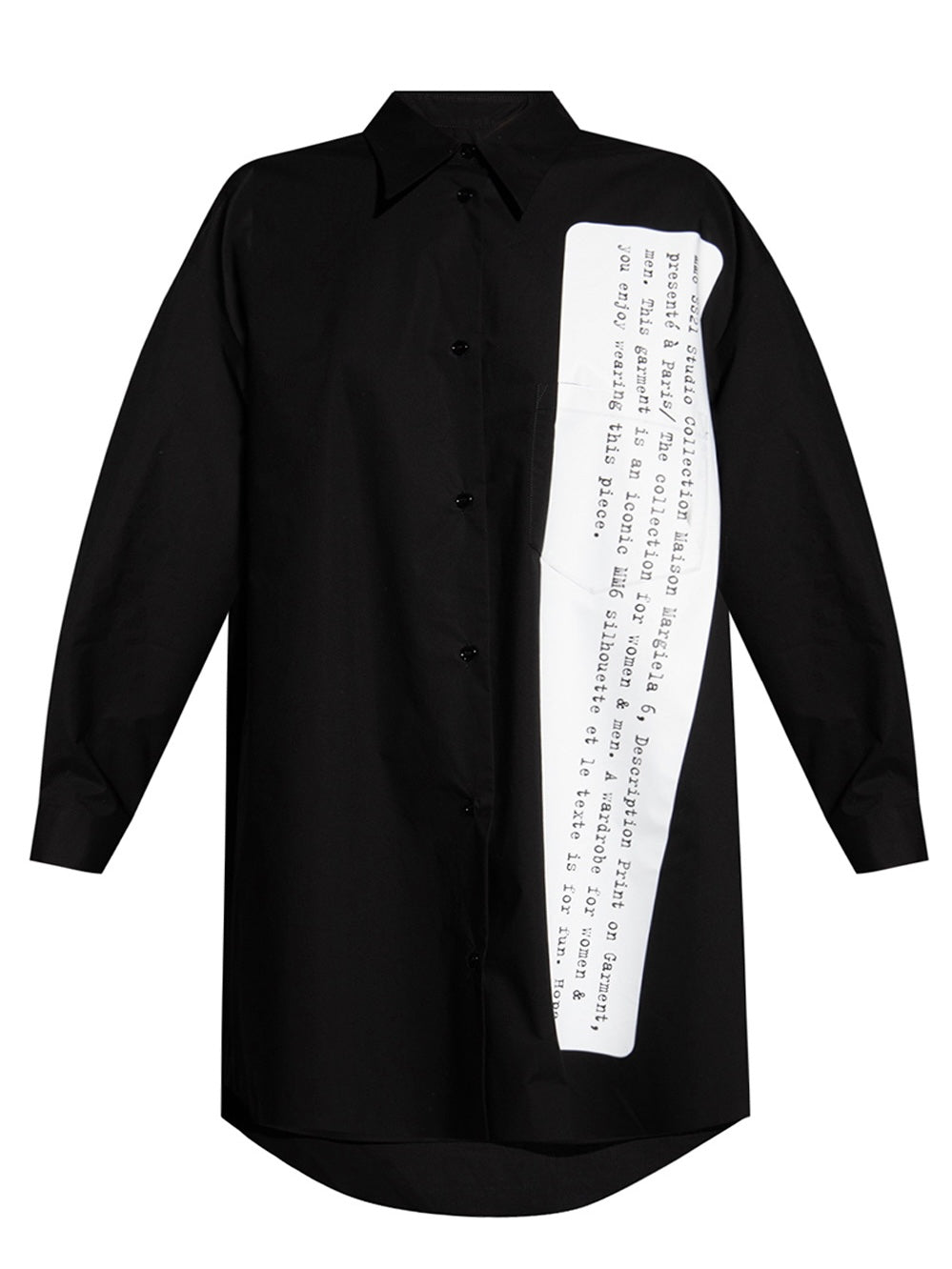 BLACK ARCHIVE PRINT SHIRT DRESS