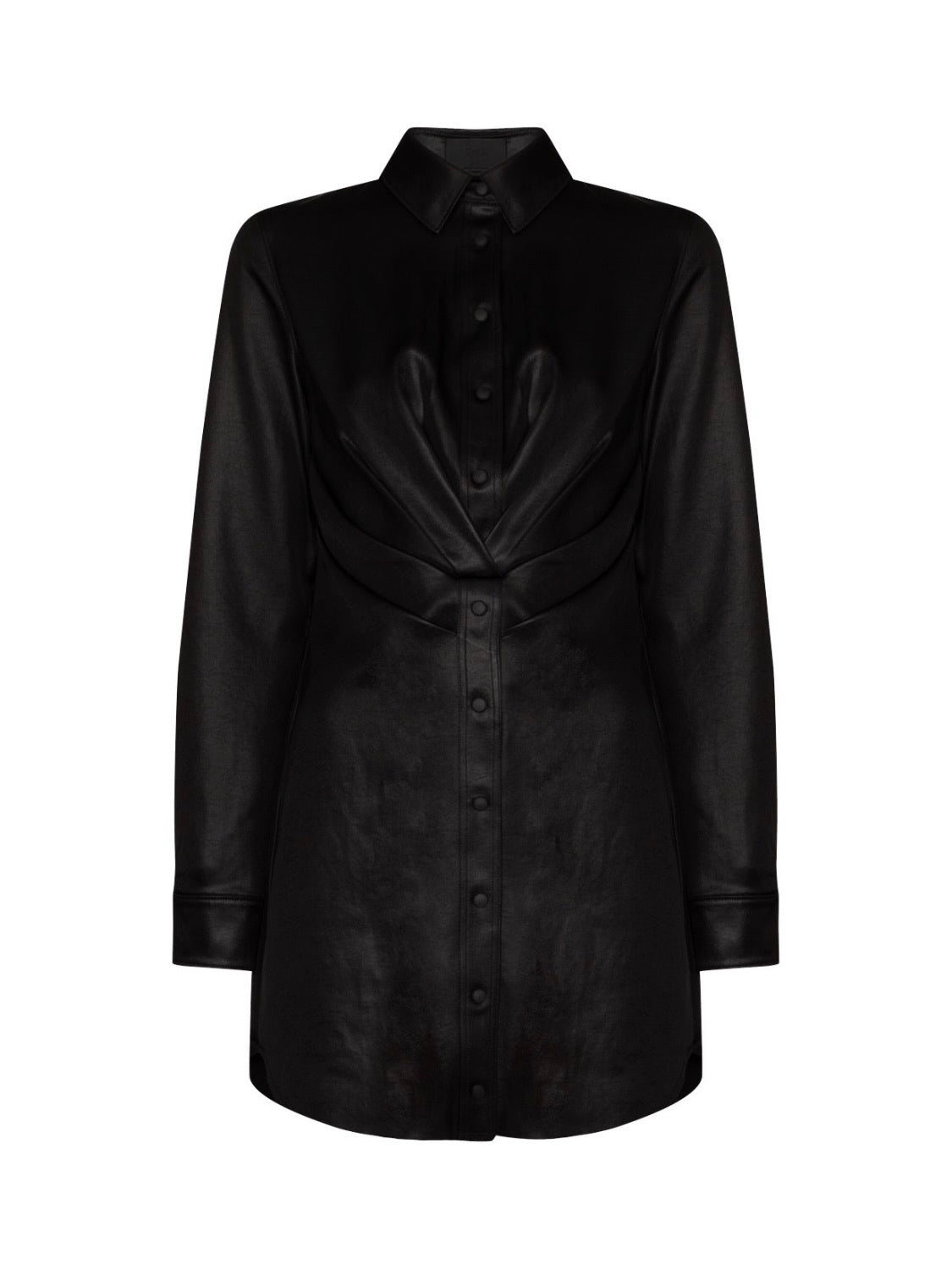 BLACK VIVIENNE TWISTED SHIRT DRESS